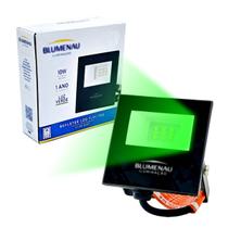 Refletor Holofote 10w Luz Verde Ip66 Bivolt Prova Dágua