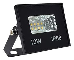 Refletor Holofote 10w Smd Branco Frio Aprova D'agua Bivolt