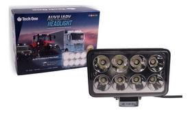 Refletor Holofote 8 Leds Luminária Luz Branca 12v 24v Jardim