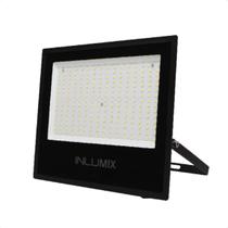 Refletor Holofote Led 100W Branco Frio 6500K Preto 110/220V