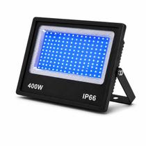 Refletor Holofote LED 400W Azul Bivolt IP66 Uso Externo Refletor Holofote LED 400W Azul Bivolt IP66 Uso Externo