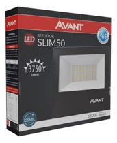 Refletor Holofote Led 50w Luz Branca 6500k Ip65 Avant