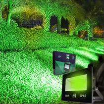 Refletor holofote LED 50w Slim Verde Bivolt - MX