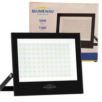 Refletor Holofote Led Slim 100w Branco Neutro 4100k Ip66