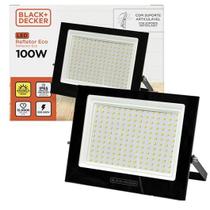 Refletor Holofote Led Smd 100w Branco Quente 3000k Bivolt