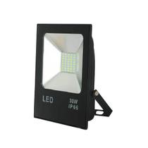 Refletor Holofote Led Smd Slim 30w Prova D'água Bivolt 6000k