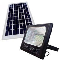 Refletor Holofote Led Solar Branco Frio 100w Bivolt - Bw