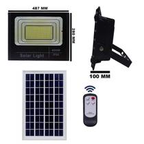 Refletor holofote led solar smd 400w 6500k(branco frio)c/ placa