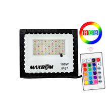 Refletor Holofote Rgb 100W 16 Led Vários Efeitos E Iluminação Controle Remoto 609714 Refletor Holofote Rgb 100W 16 Led Vários Efeitos E Iluminação Controle Remoto 609714