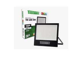 Refletor Holofote Slim Prova D'água 200w 6500k Preto Bivolt