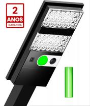 Refletor Holofote Solar 400w Luminaria Poste com Bateria Substituível e Acendimento Automático LED Branco Frio 6000k Oversun