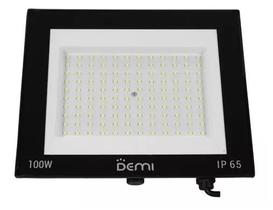 Refletor Holofote Super Led 100w Bivolt Branco Frio Demi