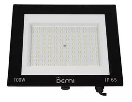 Refletor Holofote Super Led 100w Bivolt Branco Frio Demi