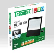 Refletor Holofote Tr Slim Preto 100w Bivolt 6500k Taschibra Refletor Holofote Tr Slim Preto 100w Bivolt 6500k Taschibra
