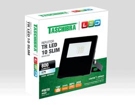 Refletor Holofote Tr Slim Preto 10w Bivolt 6500k Taschibra Refletor Holofote Tr Slim Preto 10w Bivolt 6500k Taschibra