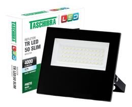 Refletor Holofote Tr Slim Preto 50w Bivolt 6500k Taschibra Refletor Holofote Tr Slim Preto 50w Bivolt 6500k Taschibra