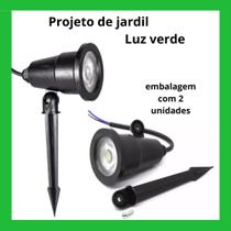 Refletor jardim luz verde