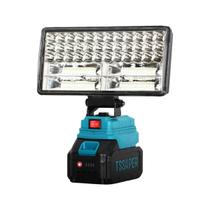 Refletor Lanterna em LED a Bateria de 21v com entrada USB Tssaper