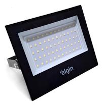 Refletor Led 100w 6500k Bivolt Monofásico Branco Frio Elgin