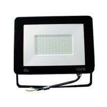 Refletor led 100w 6500k preto bivolt