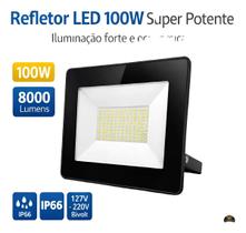 Refletor Led 100w 8000 Lumens Ip66 Prova Dágua Bivolt