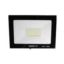 Refletor led 100w branco frio 6500k preto startec