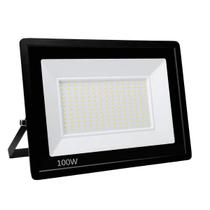 Refletor Led 100w Holofote Bivolt Prova Dagua Branco Frio - Al Mare