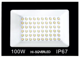 Refletor Led 100w Holofote Bivolt Prova Dágua Ip67 Branco Frio - RFA