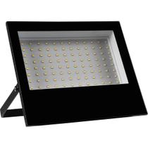 Refletor Led 100w Preto Liege Em Alumínio Injetado