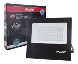 Refletor Led 100W Slim Avant Ip65 6500K Potencia Real Refletor Led 100W Slim Avant Ip65 6500K Potencia Real