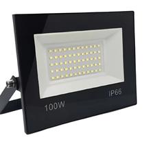 Refletor Led 100w Smd Prova D Água Ip66 Holofote 6500k Preto Brancofrio