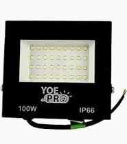 Refletor LED 100W Yoe Pro Branco Frio Bivolt IP66 para Uso Externo Refletor LED 100W Yoe Pro Branco Frio Bivolt IP66 para Uso Externo