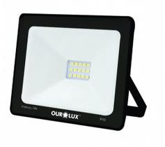 Refletor led 10w 6500k branco frio ourolux