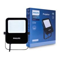 Refletor Led 10w Alumínio Philips 3000k Quente IP65 Biv. Refletor Led 10w Alumínio Philips 3000k Quente IP65 Biv.