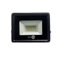 Refletor Led 10w Amarelo Bivolt Ip66 Para Jardim 3000k