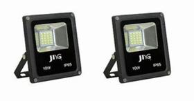 Refletor Led 10w Bivolt Branco Frio 6400k - 2 Unidades Refletor Led 10w Bivolt Branco Frio 6400k - 2 Unidades