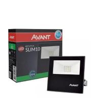 Refletor led 10w bivolt verde - avant cor da carcaça preto 110v/220v