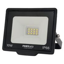 Refletor Led 10W Luz Amarela 3000K Fortled