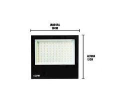 Refletor Led 150W Branco Frio Holofote Luz Fria Bivolt