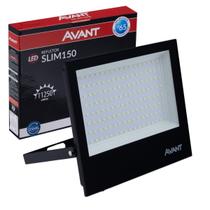 Refletor Led 150w Preto Alumínio Holofote Externo Luz Fria 6500K Prova D'água Ip65
