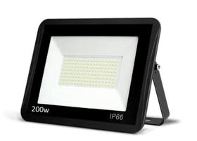 Refletor Led 200W Branco Frio Holofote Bivolt 18000 Lumens 6500K Resistente a Água e Poeira IP67 Externo