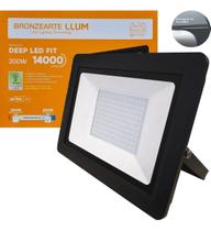 Refletor Led 200w Deep Led Fit Branco-Frio Llum Bronzearte - LLUM Bronzearte