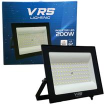 Refletor Led 200w Holofote Branco Frio 6500k IP67 Bivolt VRS Lighting