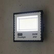 Refletor LED 200W Para Área Externa Mini Holofote IP67 À Prova D'água Slim Bivolt Fachada E Muro