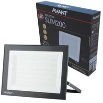 Refletor Led 200w Slim Branco Quente 3000K Luz Amarela IP66 Refletor Led 200w Slim Branco Quente 3000K Luz Amarela IP66