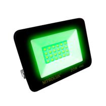Refletor LED 20W 100-240V Verde - Nitrolux Refletor LED 20W 100-240V Verde - Nitrolux