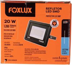 Refletor LED 20W 6500K Preto Bivolt Fx