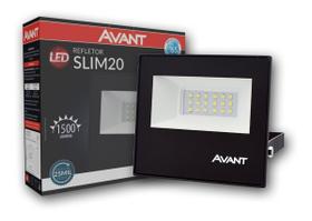 Refletor Led 20w Bivolt Branco Frio 6500k Avant