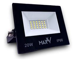 Refletor LED 20W Holofote Prova D'água Frio - Maxxy