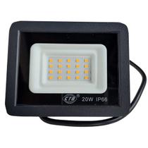 Refletor Led 20w Prova Dágua Ip66 Holofote Branco Frio